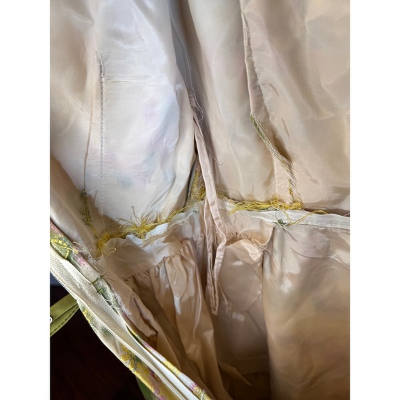 Lorrie Deb San Francisco‎ Floral Brocade Maxi Dress Vintage Modern Size 4 / 6 - Picture 12 of 15